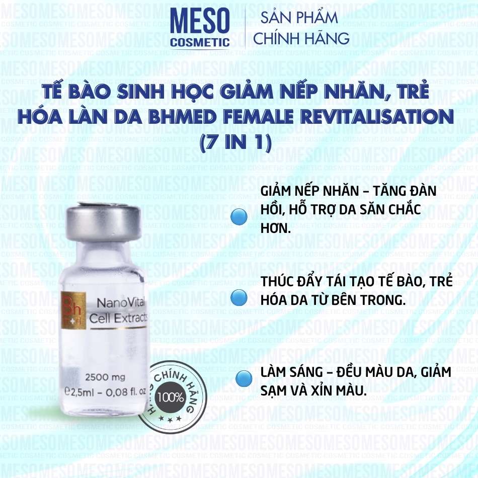 Tế bào sinh học giảm nếp nhăn, trẻ hóa làn da Bhmed FEMALE Revitalisation (7 in 1)